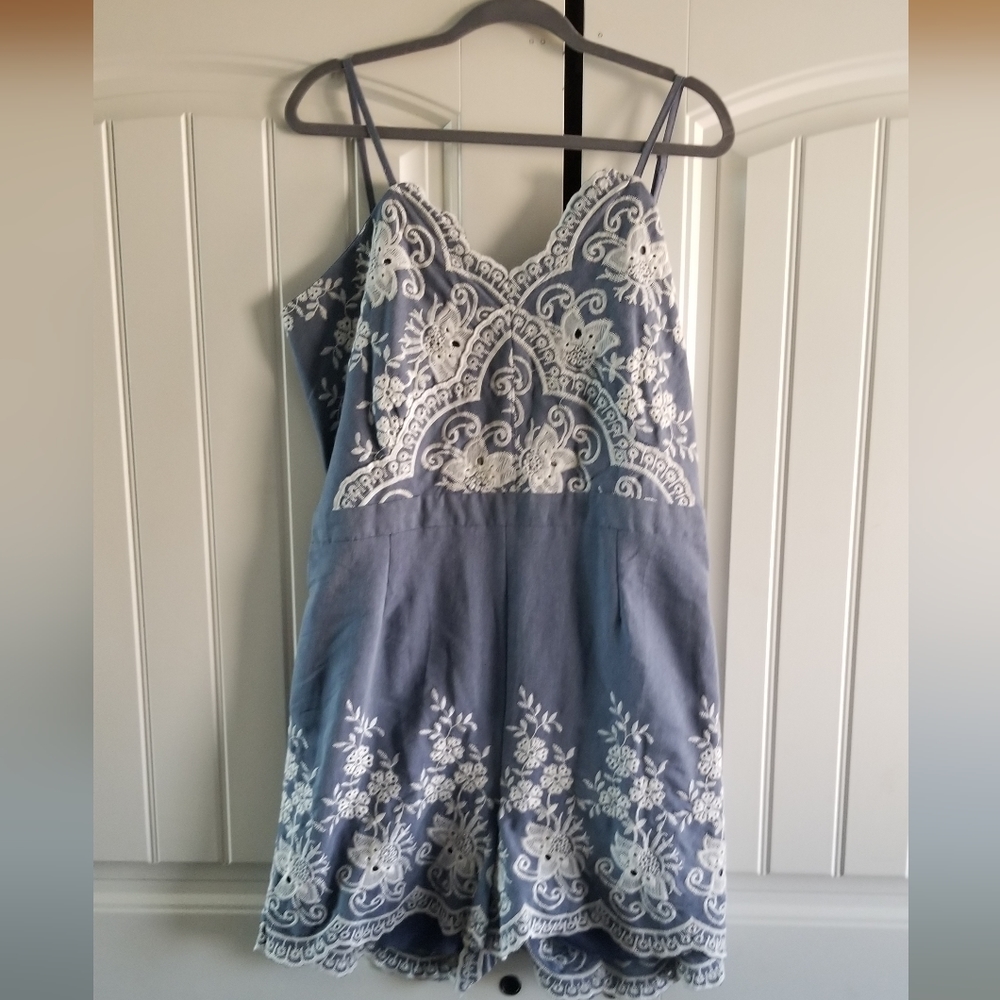 Embroidered Romper